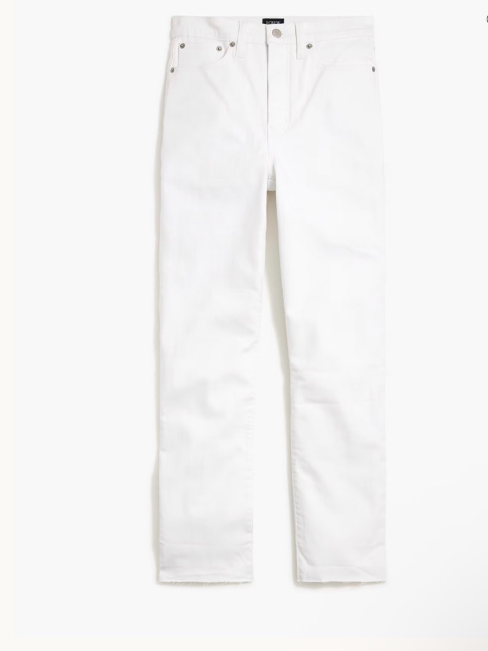 J. Crew. 34T, Stovepipe Stretch Jeans in White